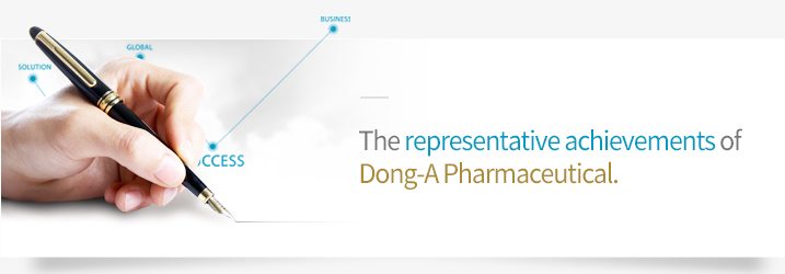 Overview of Dong-A Pharmaceutical’s primary achievements based on its continuous R&D efforts